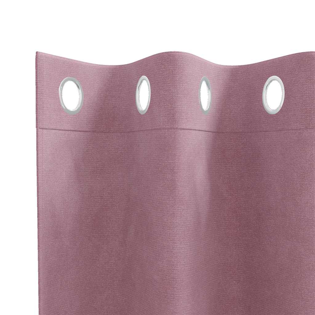 Κουρτίνες συσκότισης 2 pcs Σκούρο ροζ 140 x 260 cm Βελούδο - Pakobazaar
