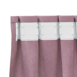 Κουρτίνες συσκότισης 2 pcs Σκούρο ροζ 140 x 140 cm Βελούδο - Pakobazaar