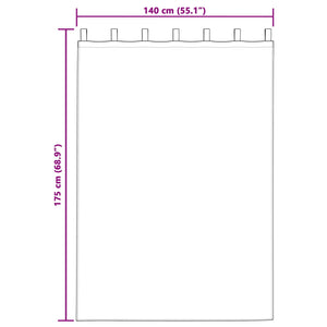 Κουρτίνες συσκότισης 2 τμχ. Σκούρο ροζ 140 x 175 cm Βελούδο