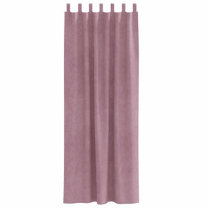 Κουρτίνες συσκότισης 2 τμχ. Σκούρο ροζ 140 x 225 cm Βελούδο