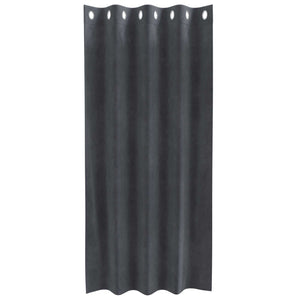Κουρτίνες συσκότισης 2 pcs Ανοιχτό γκρι 140 x 175 cm Βελούδο - Pakobazaar
