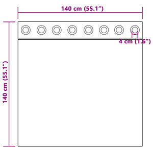 Κουρτίνες 2 τμχ. Μουσταρδί 140 x 140 cm Βελούδο