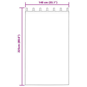 Κουρτίνες συσκότισης 2 τμχ. Μουσταρδί 140 x 225 cm Βελούδο