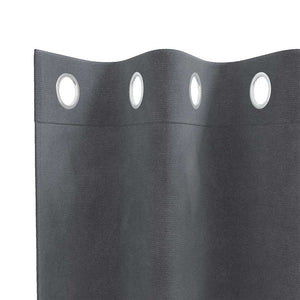 Κουρτίνες συσκότισης 2 pcs Ανοιχτό γκρι 140 x 140 cm Βελούδο - Pakobazaar