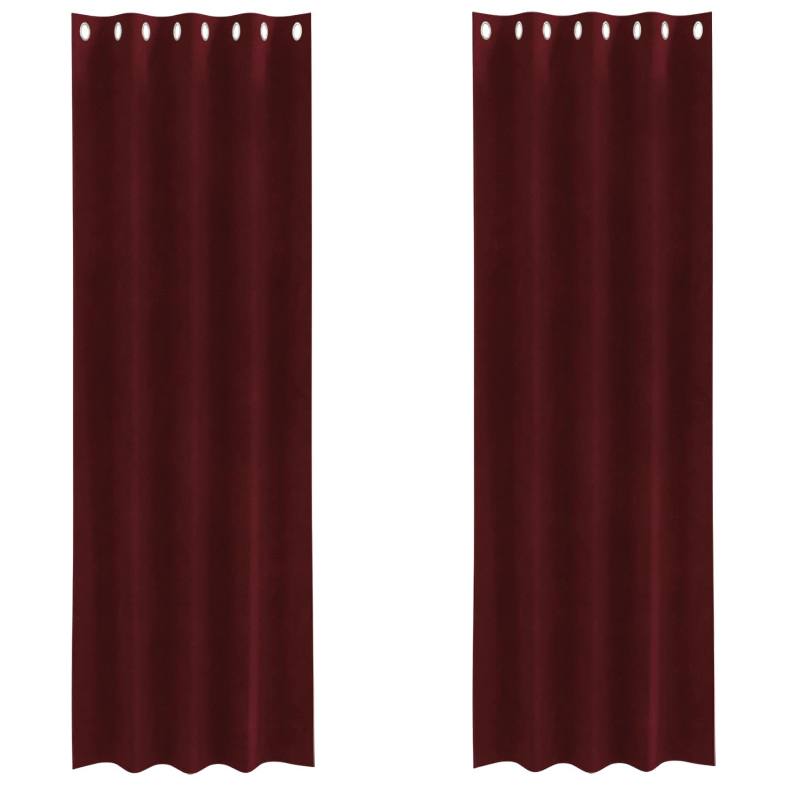 Κουρτίνες συσκότισης 2 pcs Κόκκινο 140 x 260 cm Βελούδο - Pakobazaar
