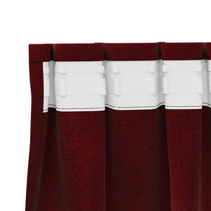 Κουρτίνες συσκότισης 2 pcs Κόκκινο 140 x 140 cm Βελούδο - Pakobazaar