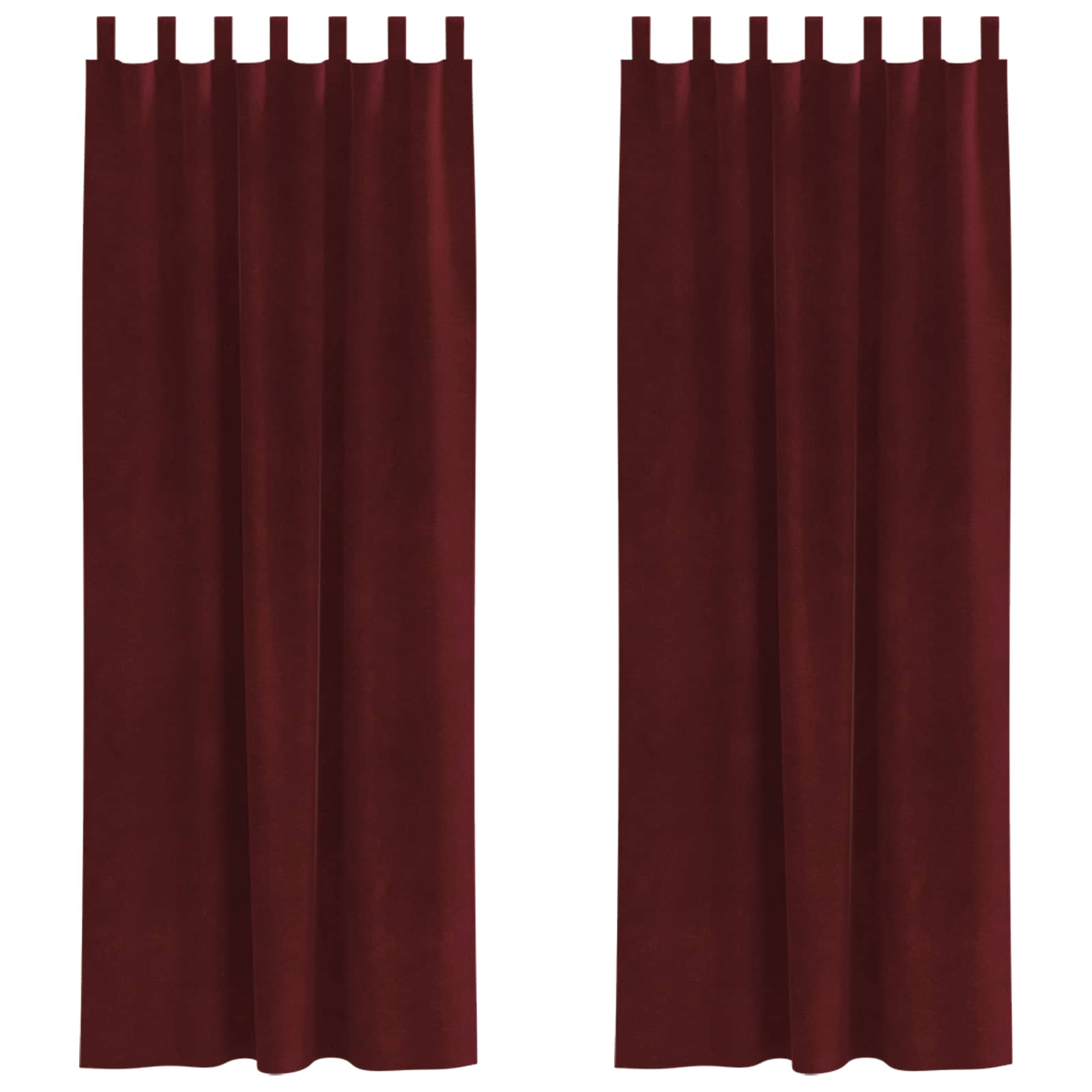 Κουρτίνες συσκότισης 2 pcs Κόκκινο 140 x 245 cm Βελούδο - Pakobazaar