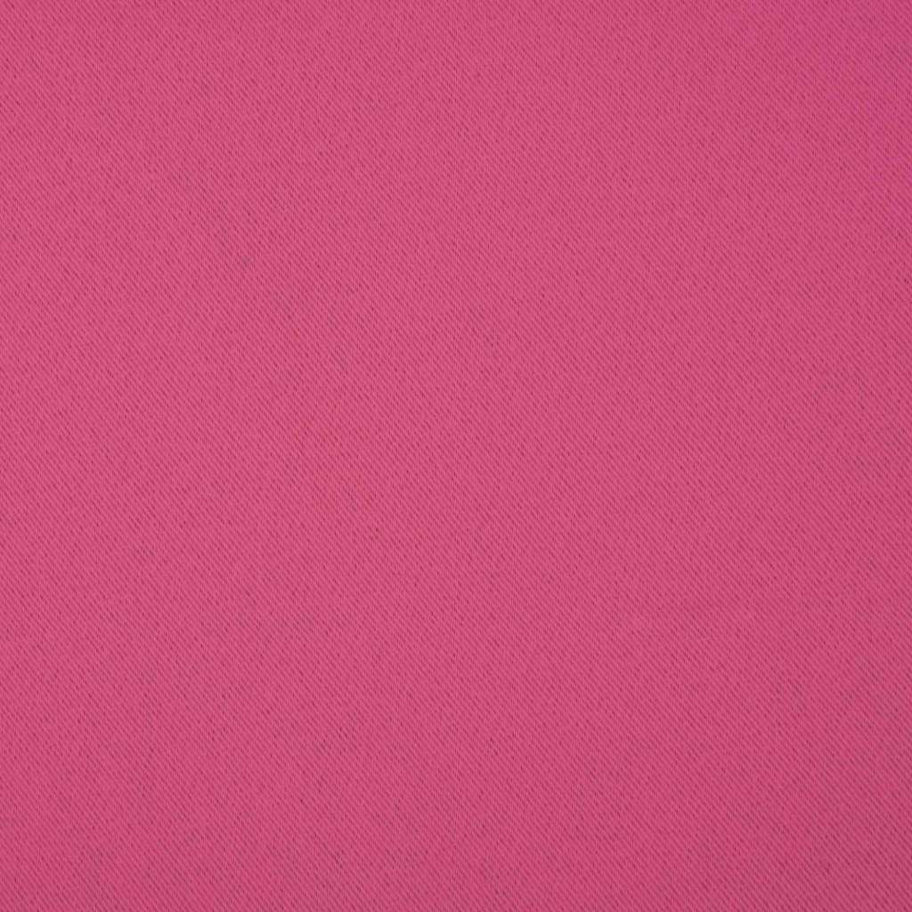 Κουρτίνες Μαύρης Ύφανσης με Δαχτυλίδια 2 pcs Φωτεινό ροζ