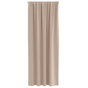 Κουρτίνες Μαύρης Ύφανσης με Δαχτυλίδια 2 pcs Taupe - Pakobazaar