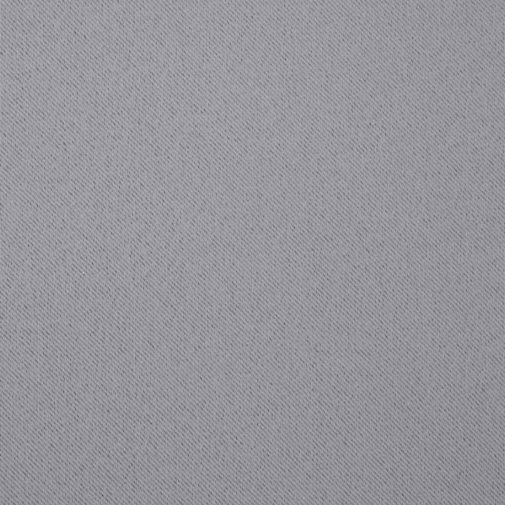 Κουρτίνες Μαύρης Ύφανσης με Δαχτυλίδια 2 pcs Ανοιχτό γκρι - Pakobazaar