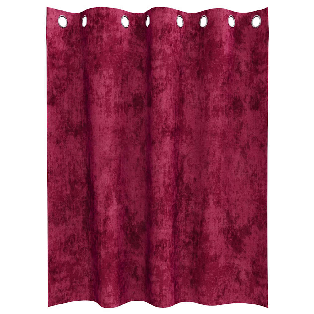 Βελούδινες Κουρτίνες 2 pcs Κόκκινο 140 x 140 cm Βελούδο - Pakobazaar