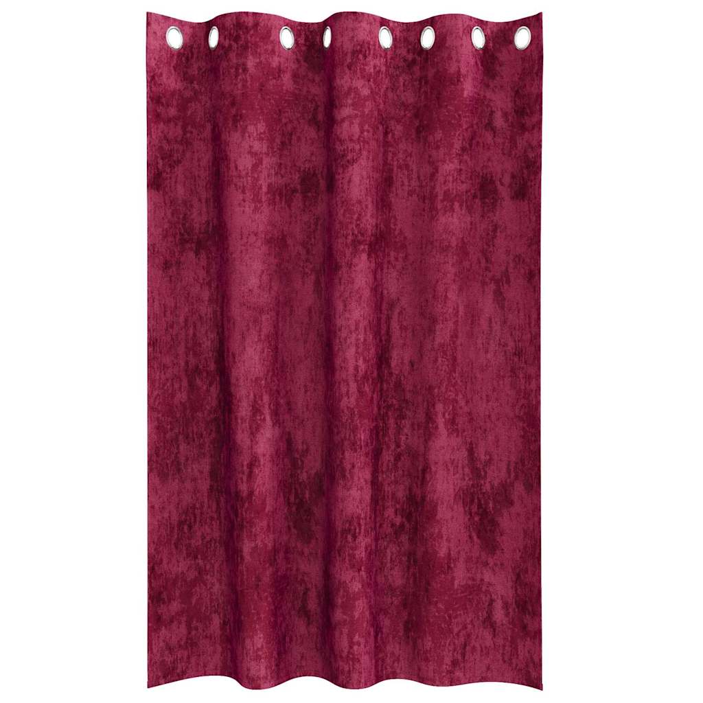 Βελούδινες Κουρτίνες 2 pcs Κόκκινο 175 x 140 εκ. Βελούδο - Pakobazaar