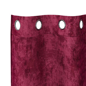 Βελούδινες Κουρτίνες 2 pcs Κόκκινο 260 x 140 εκ. Βελούδο - Pakobazaar