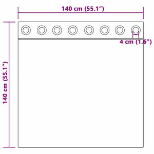Βελούδινες Κουρτίνες 2 τμχ. Ασημί Γκρι 140 x 140 cm Βελούδο