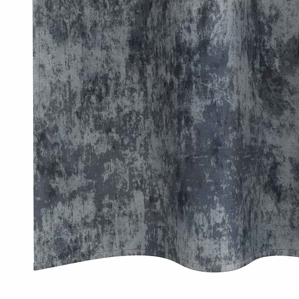 Βελούδινες Κουρτίνες 2 pcs Ασημί Γκρι 175 x 140 εκ. Βελούδο