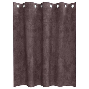 Βελούδινες Κουρτίνες 2 τμχ. Καφέ 140 x 140 cm Βελούδο