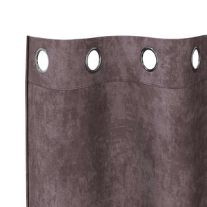 Βελούδινες Κουρτίνες 2 pcs Καφέ 260 x 140 εκ. Βελούδο - Pakobazaar