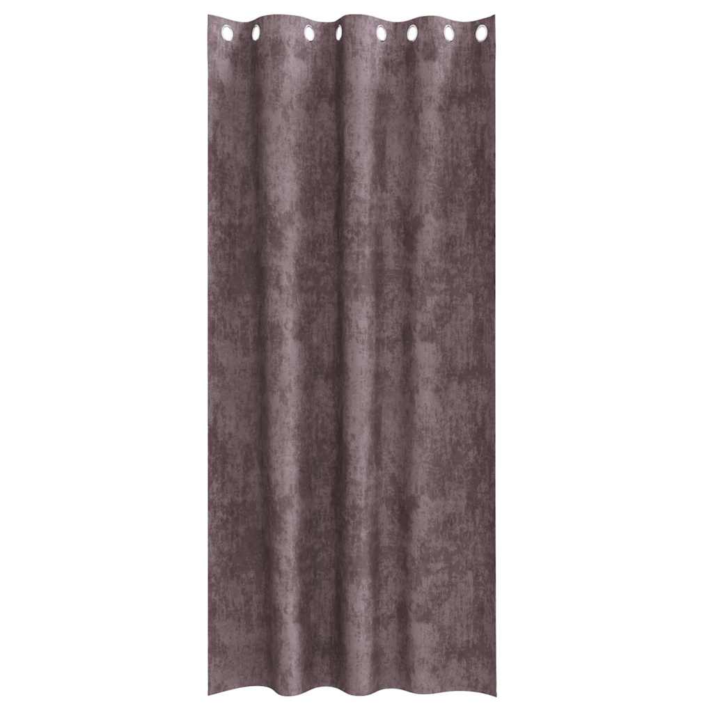 Βελούδινες Κουρτίνες 2 pcs Καφέ 260 x 140 εκ. Βελούδο - Pakobazaar