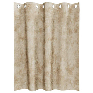 Βελούδινες Κουρτίνες 2 pcs Κρεμ 140 x 140 cm Βελούδο - Pakobazaar