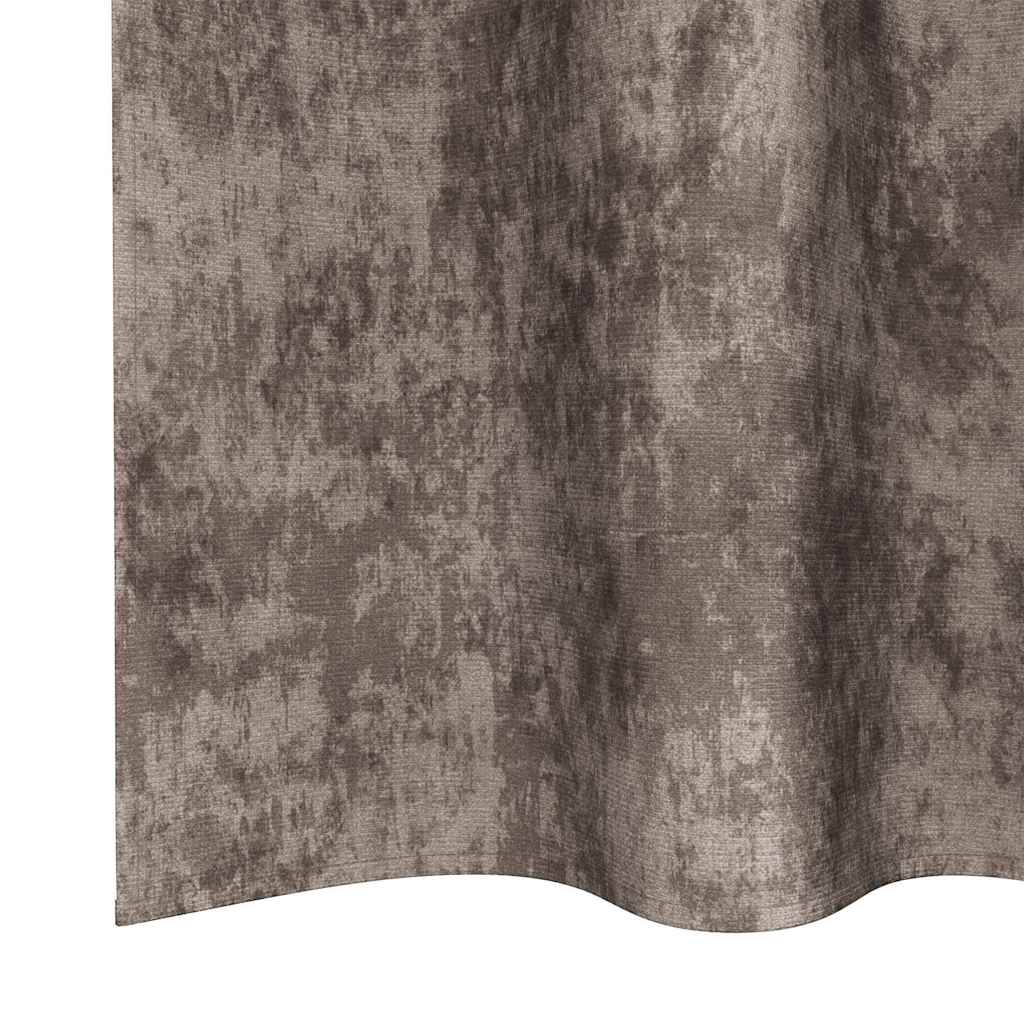 Βελούδινες Κουρτίνες 2 pcs Καπουτσίνο 225 x 140 εκ. Βελούδο
