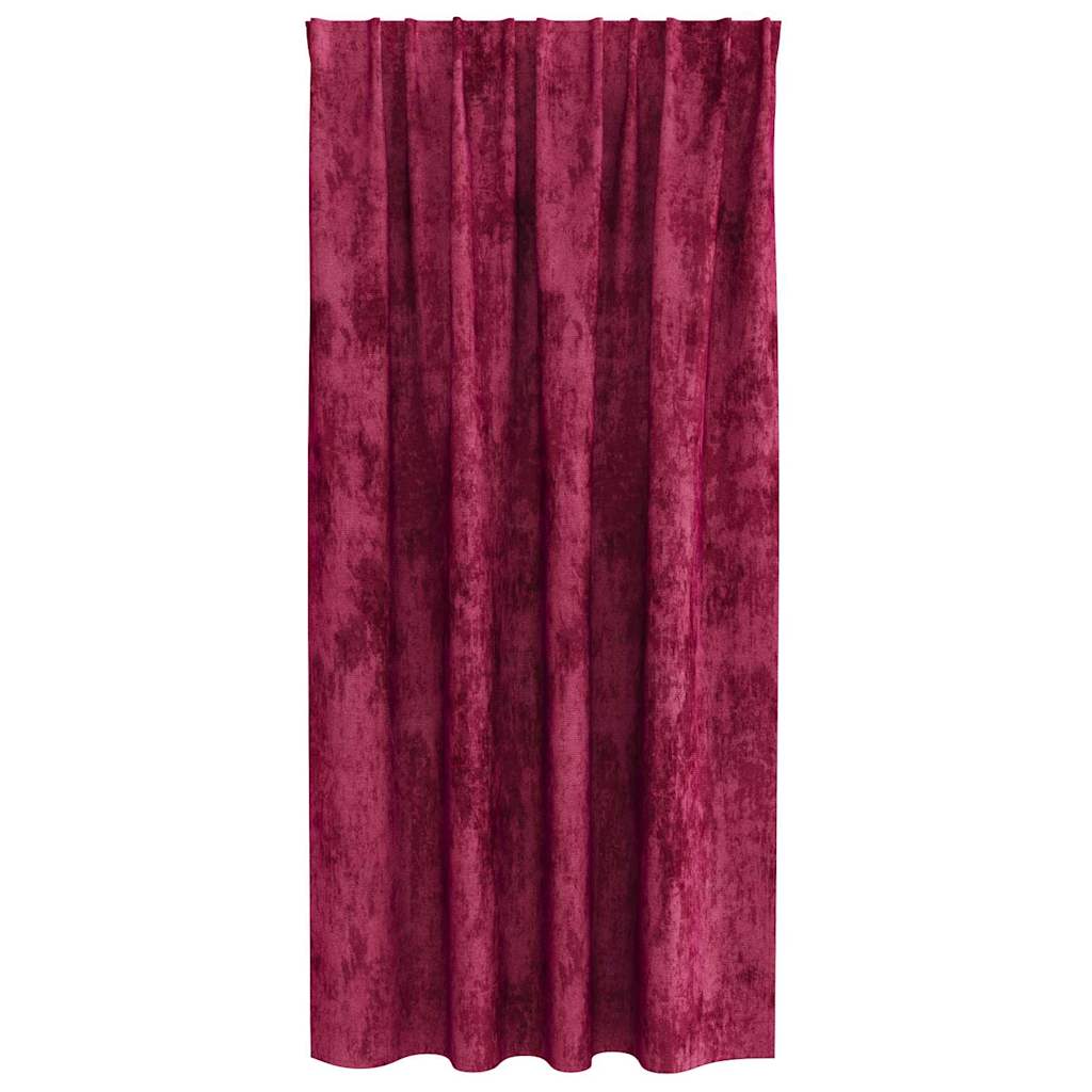 Βελούδινες Κουρτίνες 2 pcs Μπορντό 175 x 140 εκ. Βελούδο - Pakobazaar