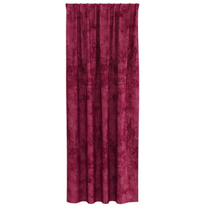 Βελούδινες Κουρτίνες 2 pcs Μπορντό 225 x 140 εκ. Βελούδο - Pakobazaar
