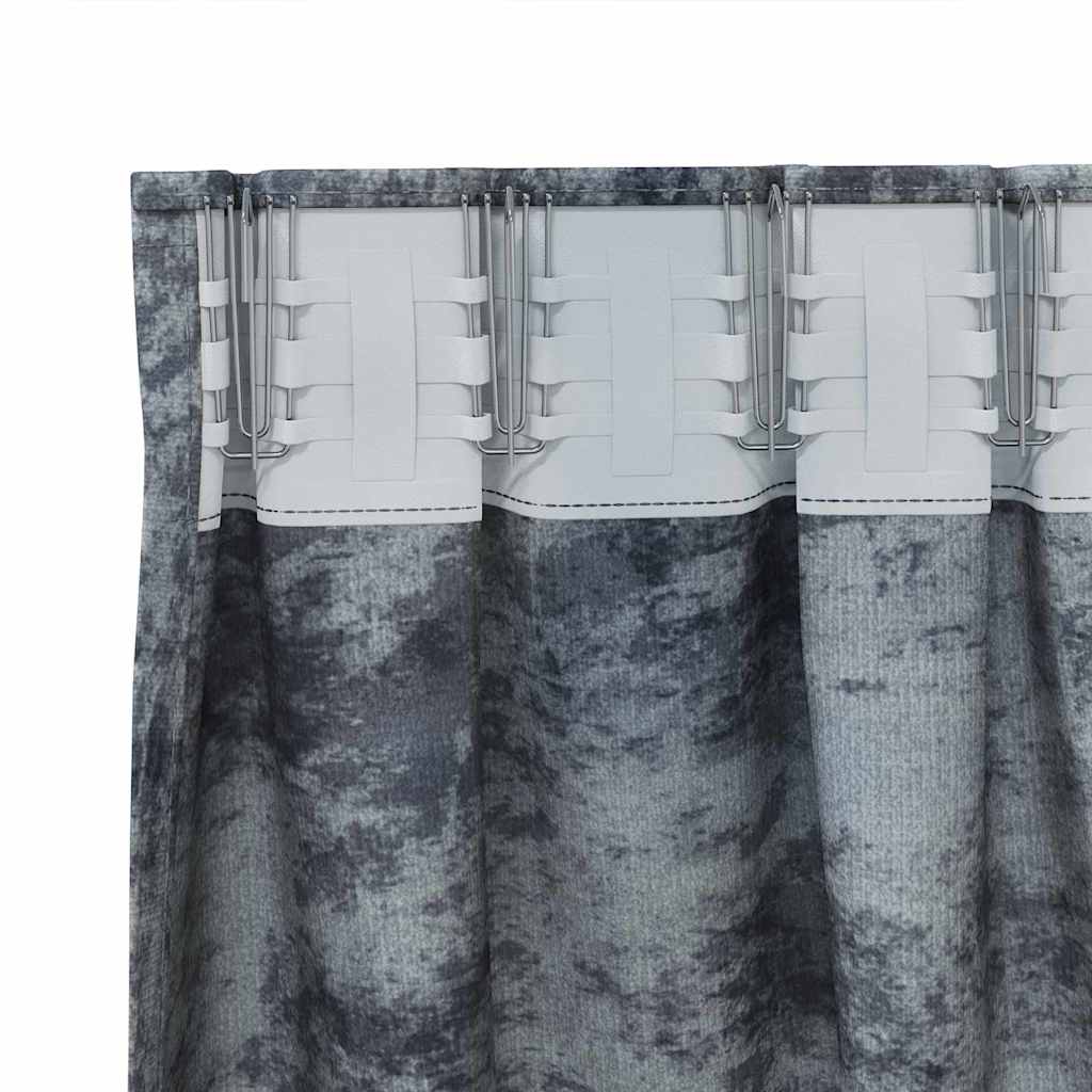 Βελούδινες Κουρτίνες 2 pcs Ασημί Γκρι 175 x 140 εκ. Βελούδο - Pakobazaar