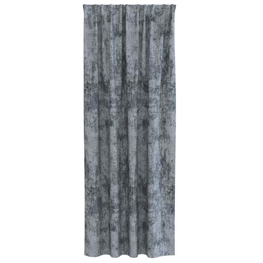 Βελούδινες Κουρτίνες 2 pcs Ασημί Γκρι 245 x 140 εκ. Βελούδο - Pakobazaar