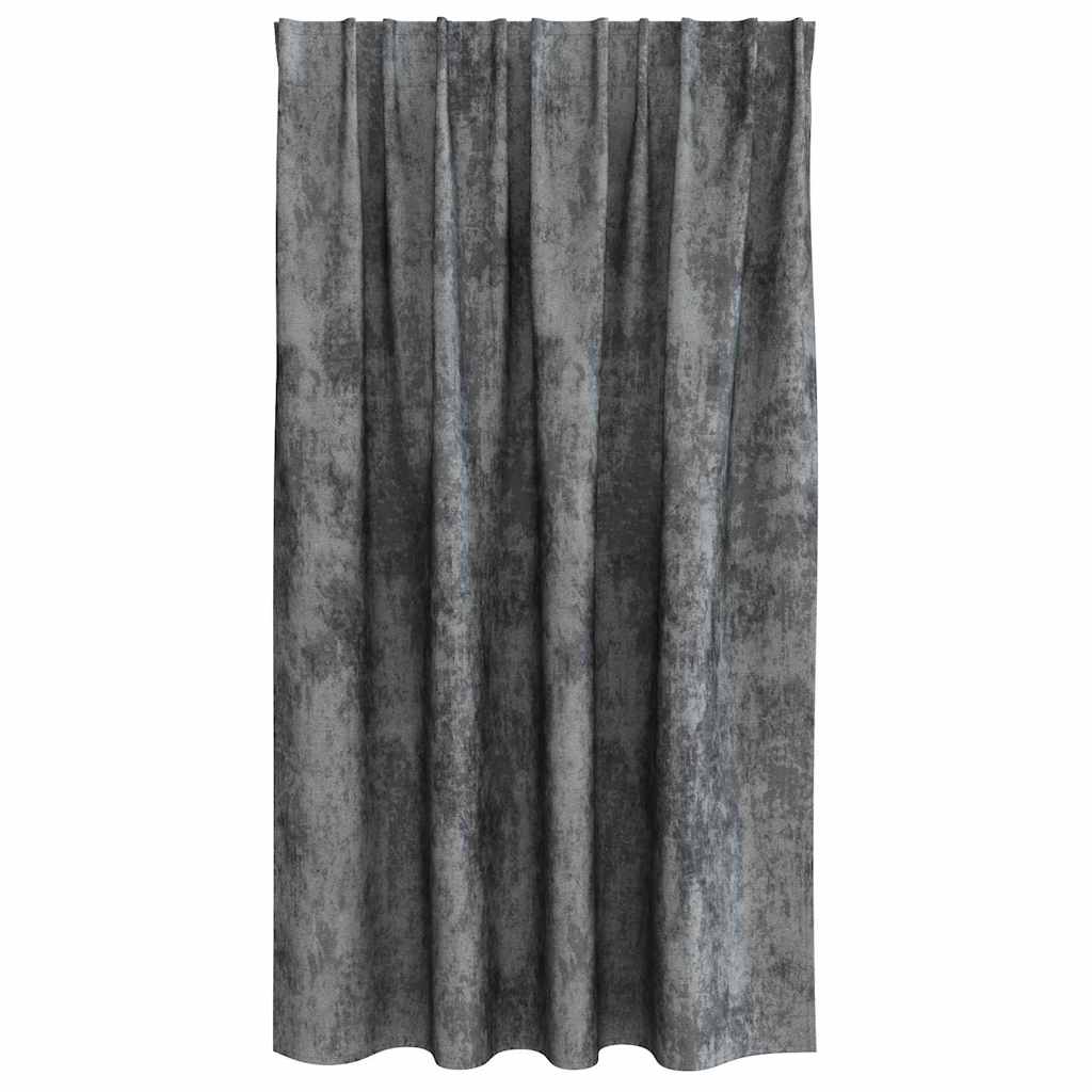 Βελούδινες Κουρτίνες 2 pcs Γκρι 140 x 140 cm Βελούδο