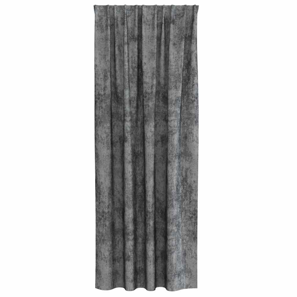 Βελούδινες Κουρτίνες 2 pcs Γκρι 260 x 140 εκ. Βελούδο - Pakobazaar