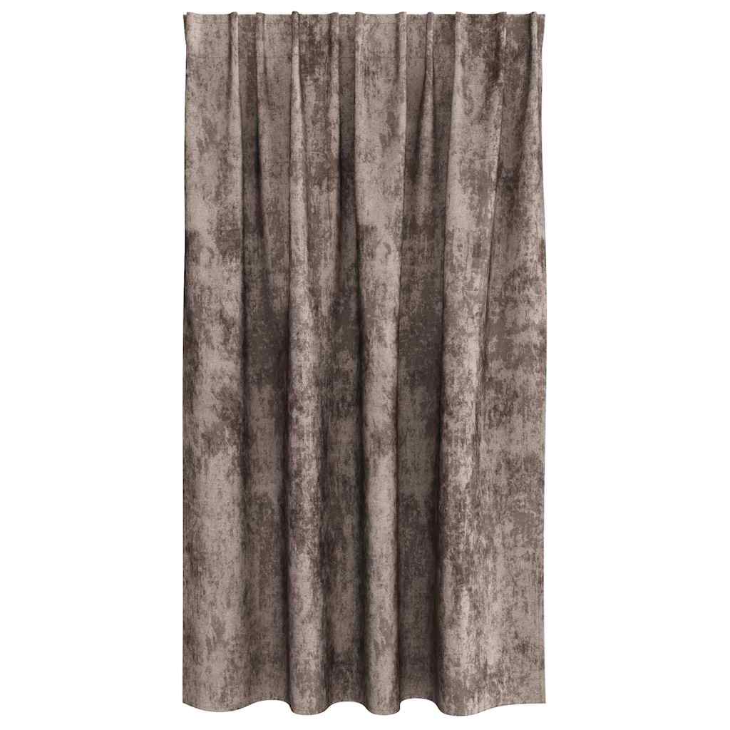 Βελούδινες Κουρτίνες 2 pcs Καπουτσίνο 140 x 140 cm Βελούδο