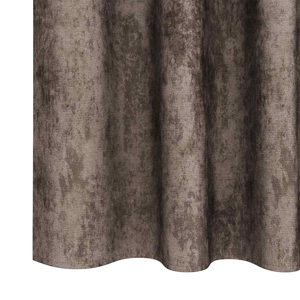 Βελούδινες Κουρτίνες 2 pcs Καπουτσίνο 225 x 140 εκ. Βελούδο