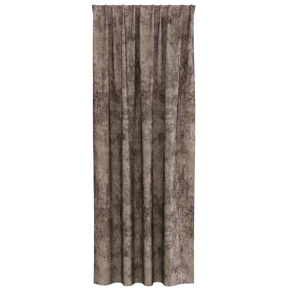 Βελούδινες Κουρτίνες 2 pcs Καπουτσίνο 225 x 140 εκ. Βελούδο