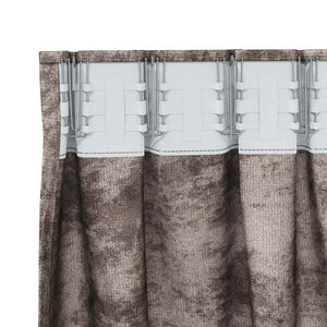 Βελούδινες Κουρτίνες 2 pcs Καπουτσίνο 260 x 140 εκ. Βελούδο - Pakobazaar