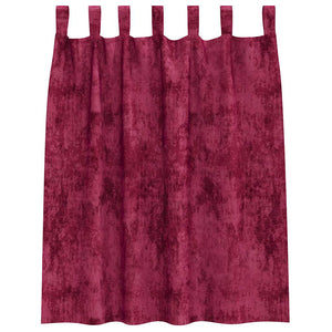 Βελούδινες Κουρτίνες 2 pcs Κόκκινο 140 x 140 cm Βελούδο - Pakobazaar