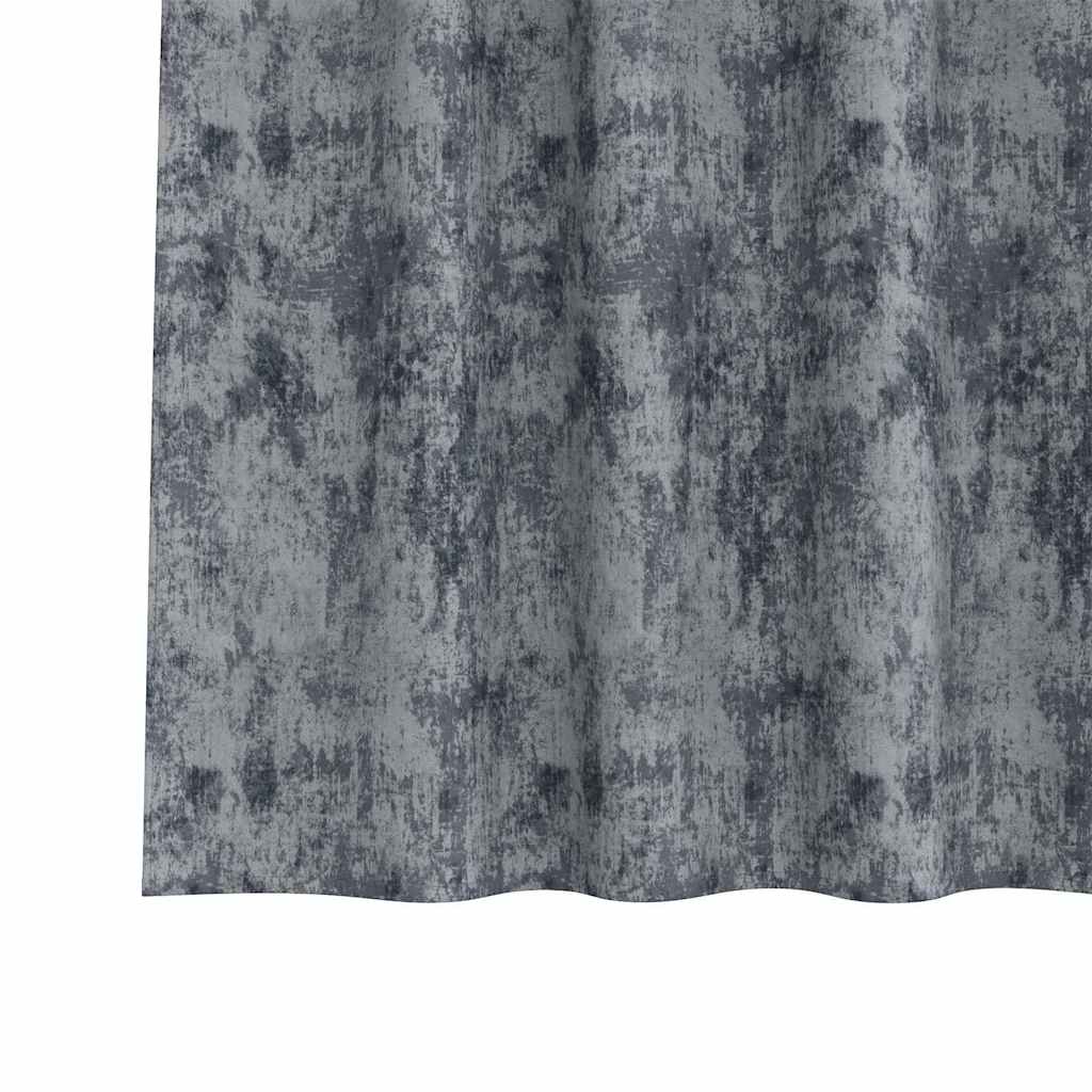 Βελούδινες Κουρτίνες 2 pcs Ασημί Γκρι 175 x 140 εκ. Βελούδο