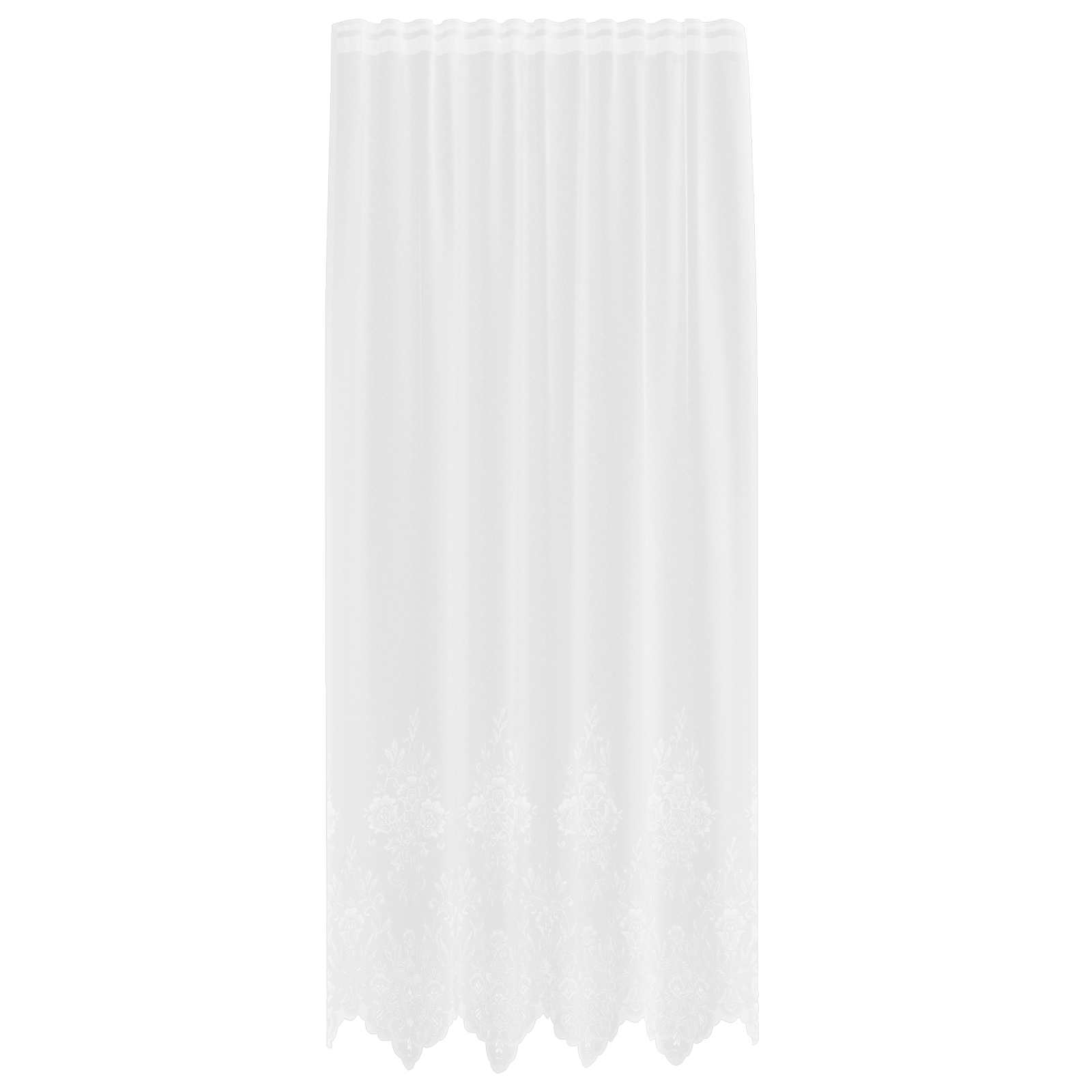 Κουρτίνα Δαντέλας με κουρτίνες Λευκό 200 x 150 cm Πολυεστέρας - Pakobazaar