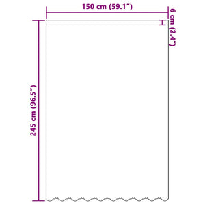 Κουρτίνα Δαντέλας Λευκό 245x150εκ Πολυεστέρας
