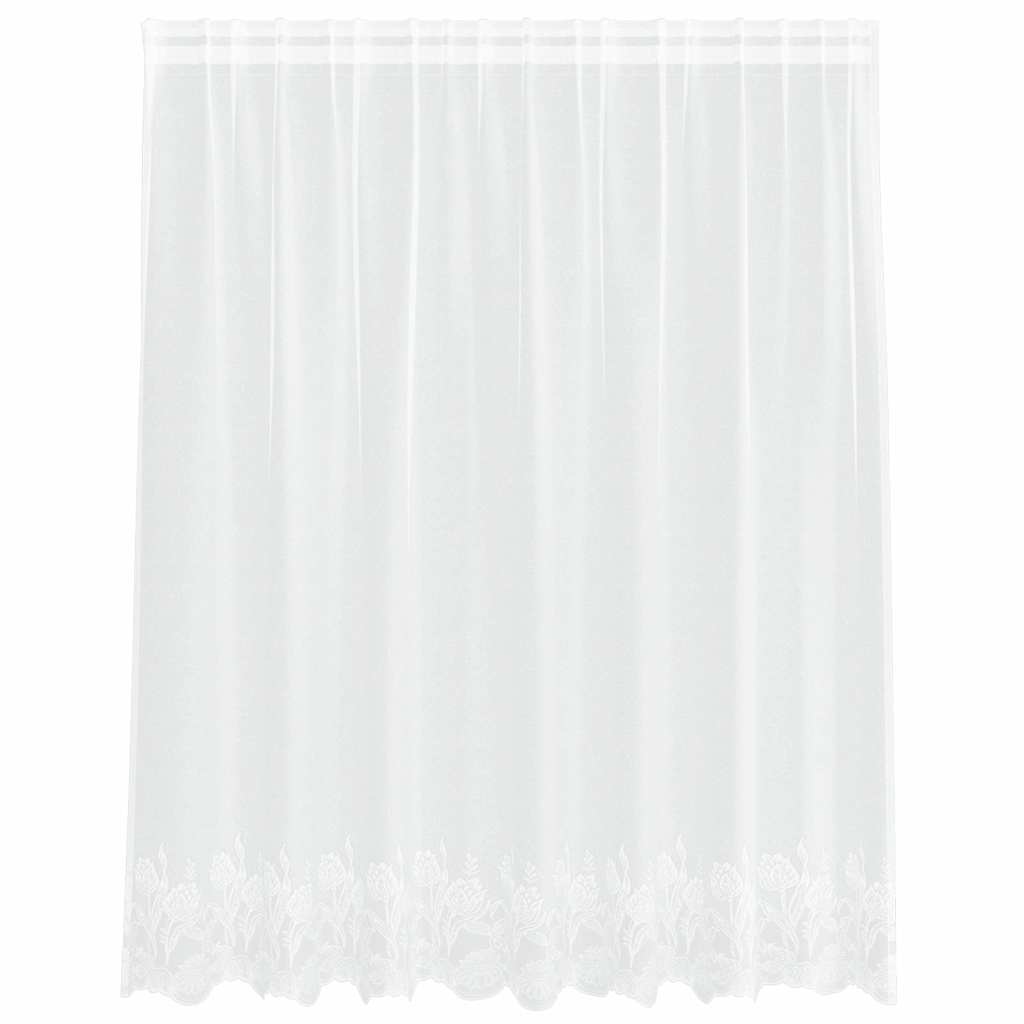 Κουρτίνα Δαντέλας με κουρτίνες Λευκό 180 x 200 cm Πολυεστέρας