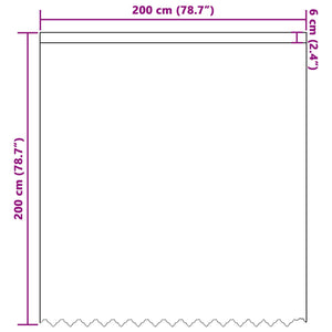 Κουρτίνα Δαντέλας Λευκό 200 x 200 cm Πολυεστέρας