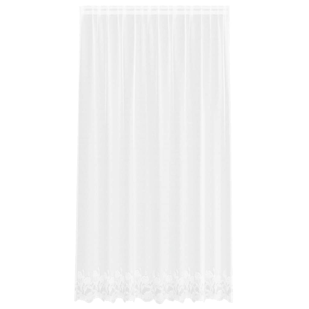 Κουρτίνα Δαντέλας με κουρτίνες Λευκό 245 x 200 cm Πολυεστέρας