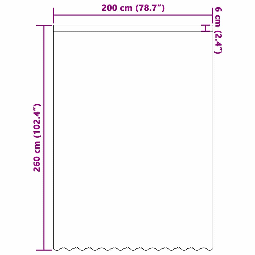 Κουρτίνα Δαντέλας με κουρτίνες Λευκό 260x200εκ Πολυεστέρας