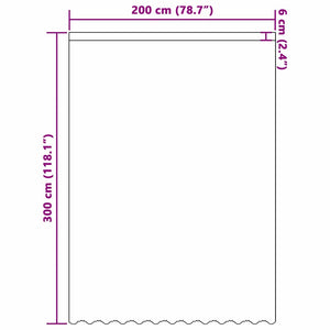 Κουρτίνα Δαντέλας Λευκό 300 x 200 cm Πολυεστέρας