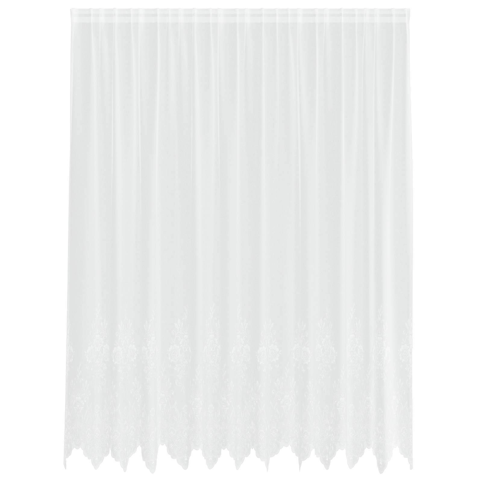 Κουρτίνα Δαντέλας με κουρτίνες Λευκό 220 x 300 cm Πολυεστέρας
