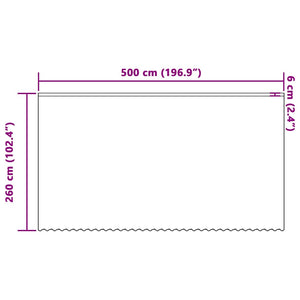 Κουρτίνα Δαντέλας με κουρτίνες Λευκό 260 x 500 εκ Πολυεστέρας - Pakobazaar
