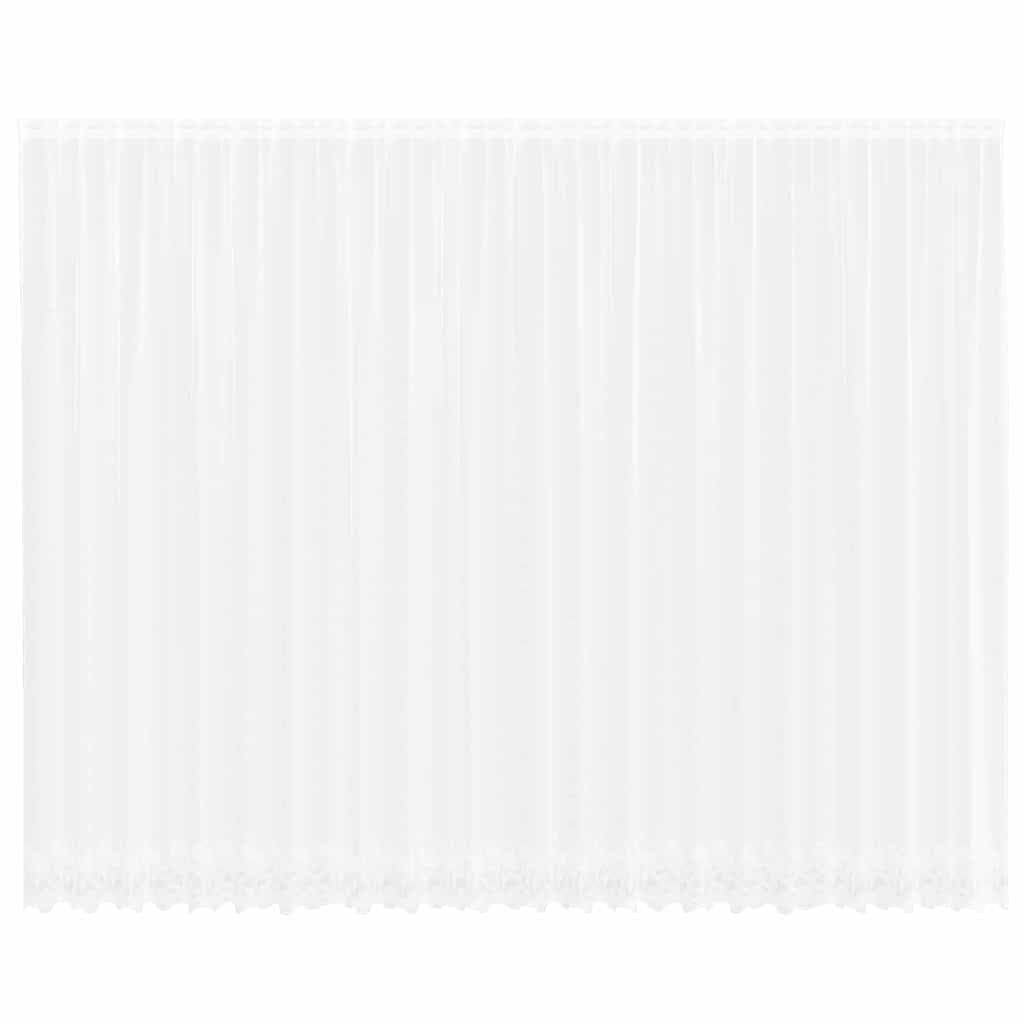 Κουρτίνα Δαντέλας με κουρτίνες Λευκό 280 x 600 εκ Πολυεστέρας - Pakobazaar