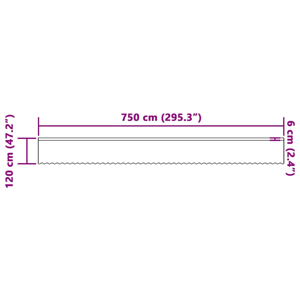 Κουρτίνα Δαντέλας με κουρτίνες Λευκό 120 x 750 εκ Πολυεστέρας