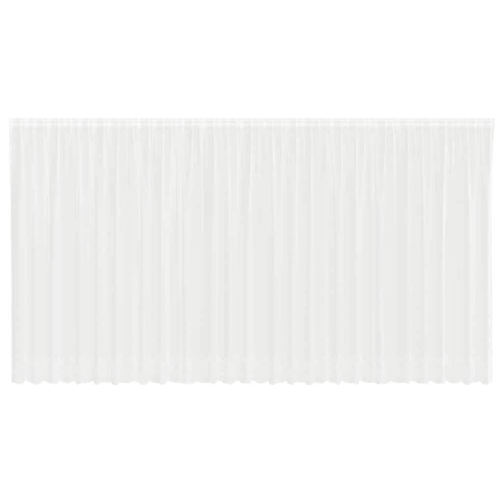 Κουρτίνα Δαντέλας με κουρτίνες Λευκό 240x750εκ Πολυεστέρας - Pakobazaar