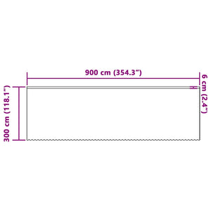 Κουρτίνα Δαντέλας Λευκό 300 x 900 cm Πολυεστέρας