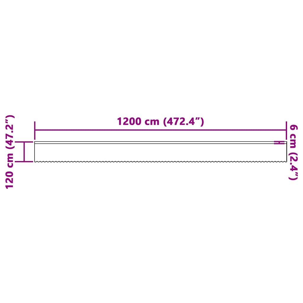 Κουρτίνα Δαντέλας με κουρτίνες Λευκό 120 x 1200 cm Πολυεστέρας